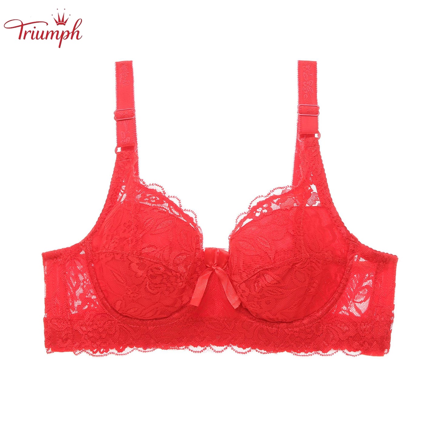 Triumph - Darmowa Wysyłka,3-Pak Koronkowego Biustonosza Push-Up,Lekkie i Oddychające