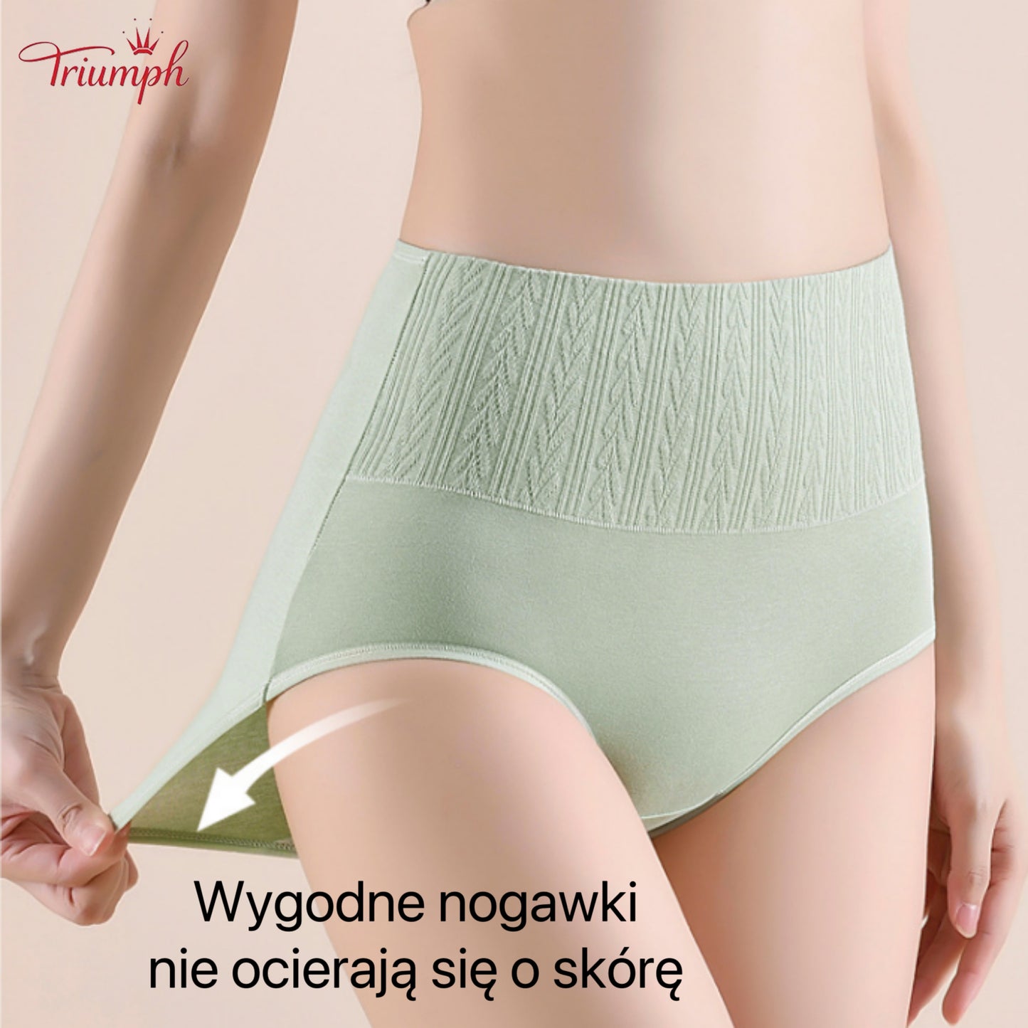 Triumph - 4 Sztuki Bawełnianych Majtek, Modelujących Brzuch, Podnoszących Pośladki, Darmowa dostawa