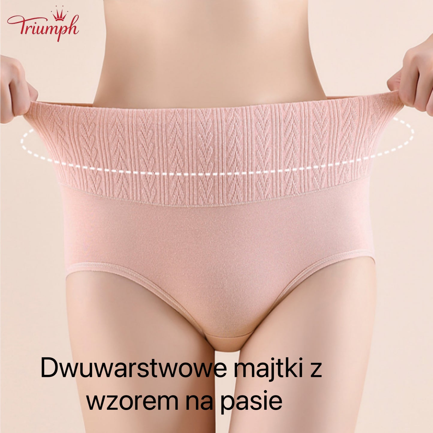 Triumph - 4 Sztuki Bawełnianych Majtek, Modelujących Brzuch, Podnoszących Pośladki, Darmowa dostawa