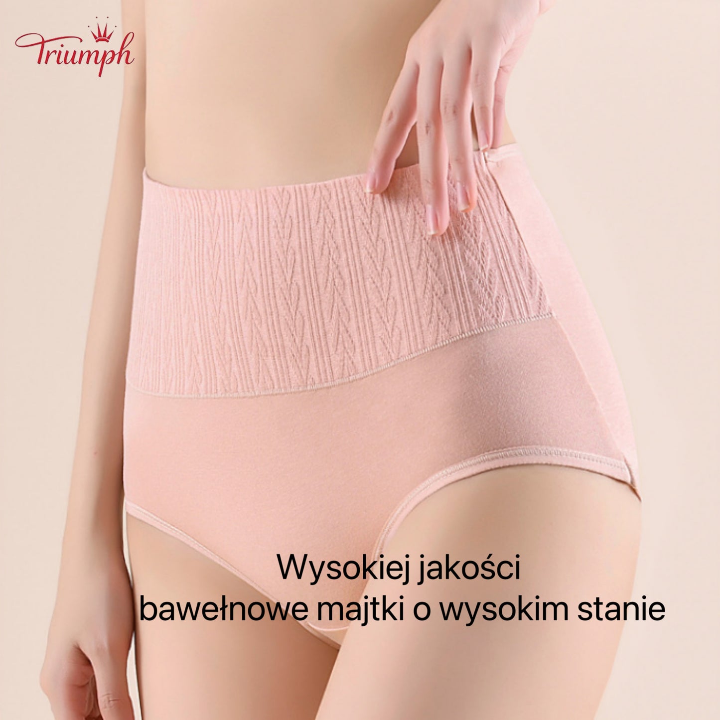 Triumph - 4 Sztuki Bawełnianych Majtek, Modelujących Brzuch, Podnoszących Pośladki, Darmowa dostawa