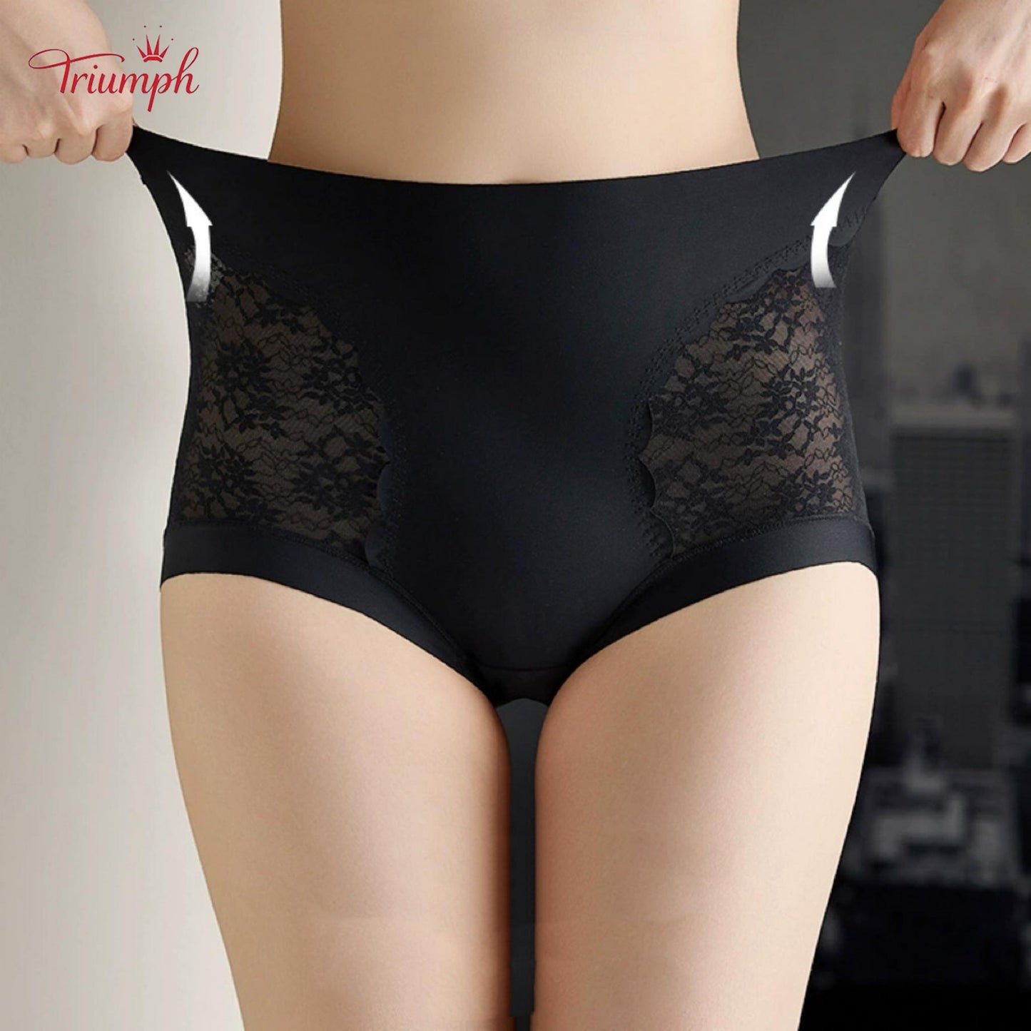 Triumph - Darmowa wysyłka. Zestaw 4 Sztuk. Wysokiej Jakości Koronkowe Majtki z Wysokim Stanem