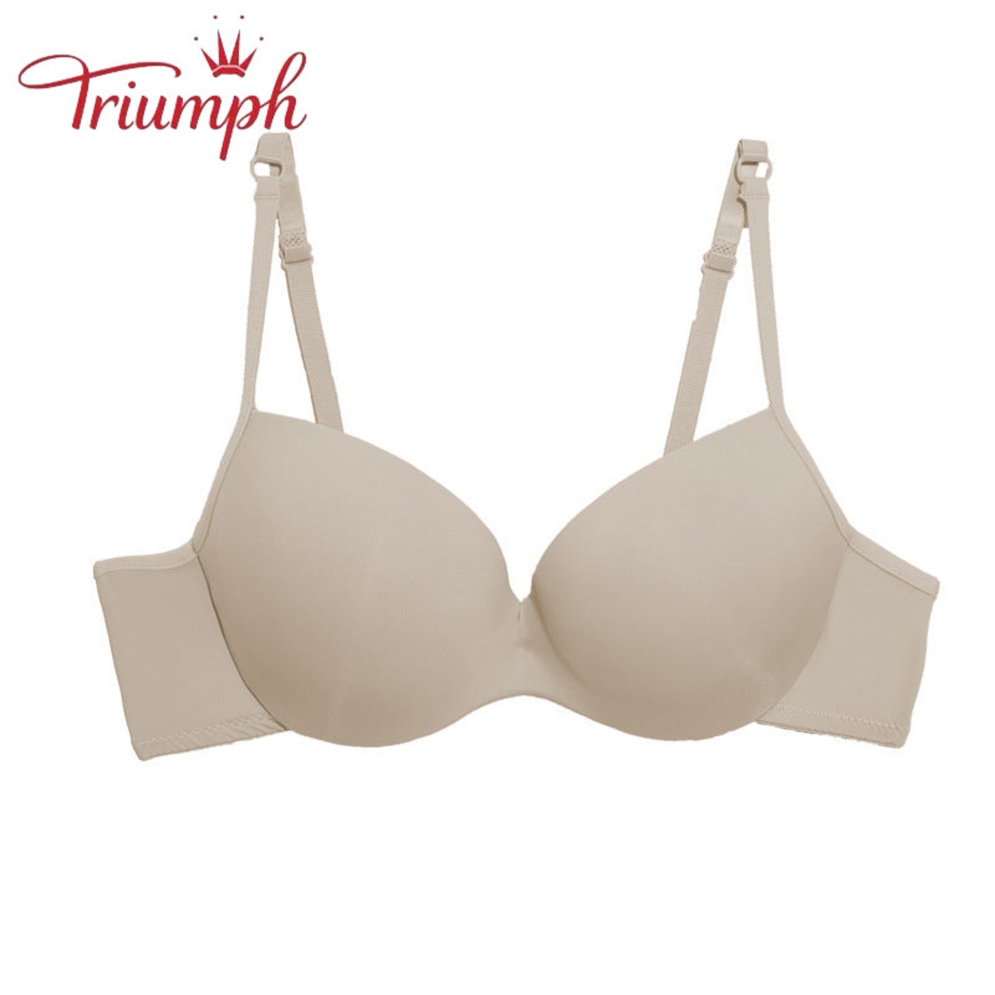 Triumph Damski Biustonosz z Gąbką, Bezpłatna Wysyłka, 3-Pakowy Biustonosz Push-Up, Oddychający, Lekki