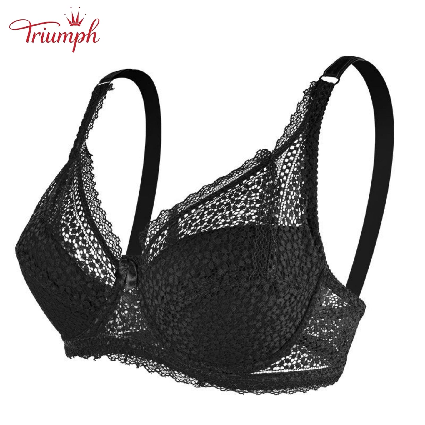 Triumph - 3-Pak Seksownych Koronkowych Biustonoszy Push-Up,Cienki,Wygodny,Oddychający