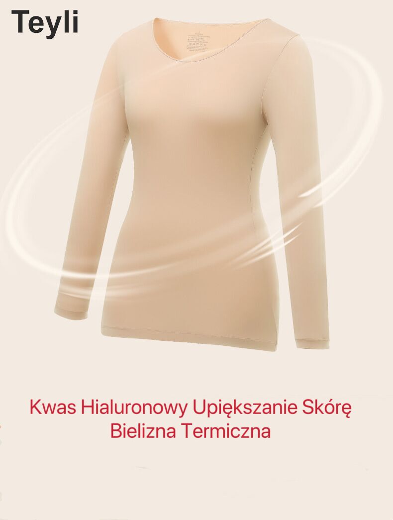 Teyli - 3 Szt Jesień i Zima Bielizna Termiczna, Zawiera Kwas Hialuronowy do Upiększania Skóry, Niezwykle Elastyczna, Lekka, Naukowa i Techniczna Bielizna Termiczna