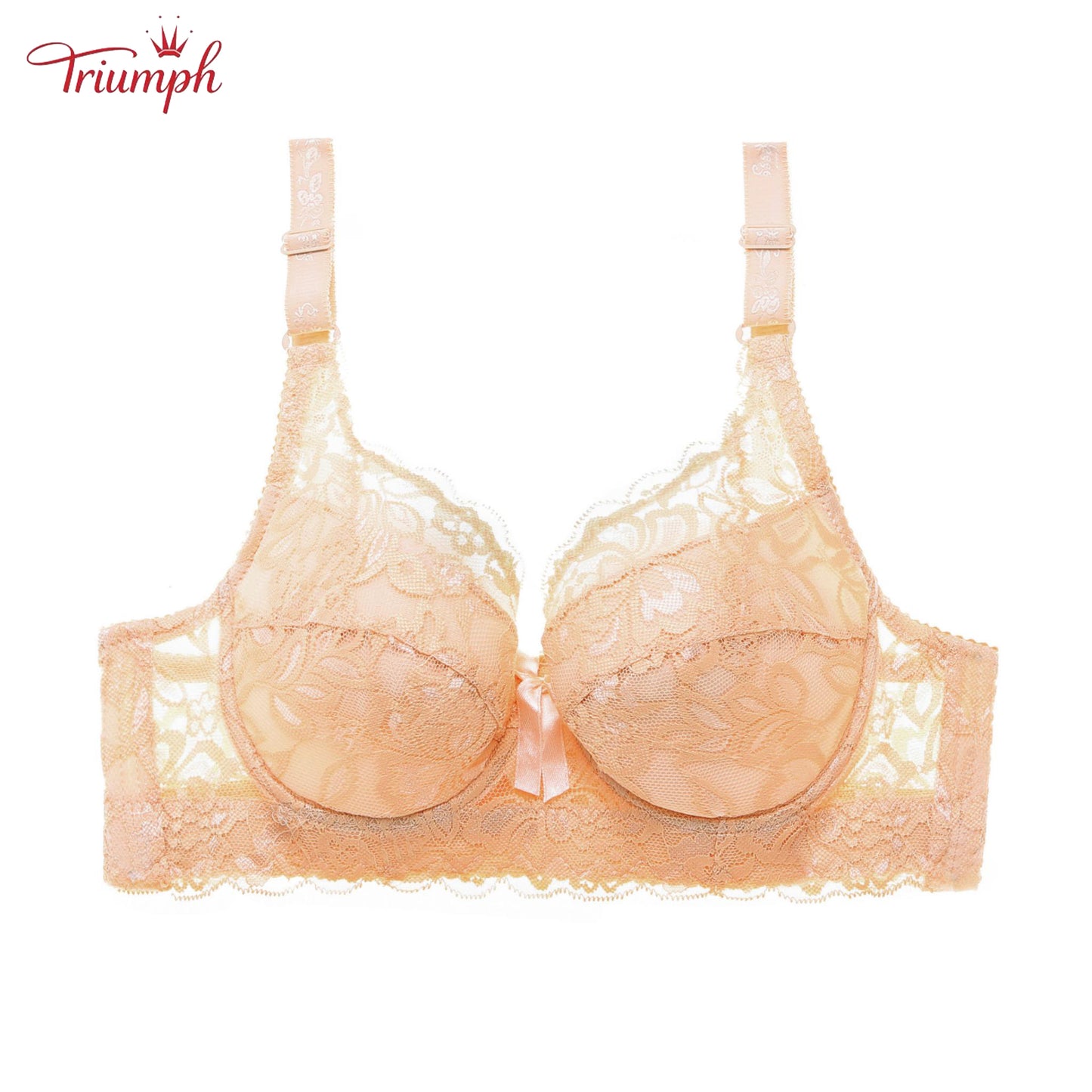 Triumph - Darmowa Wysyłka，3-Pak Koronkowego Biustonosza Push-Up，Lekkie i Oddychające
