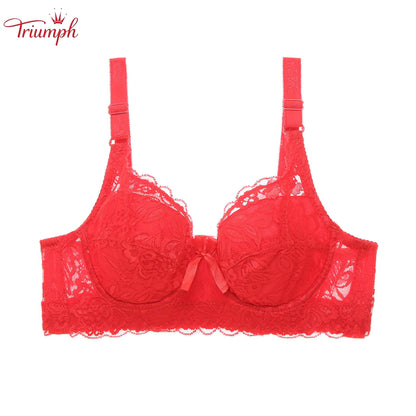 Triumph - Darmowa Wysyłka，3-Pak Koronkowego Biustonosza Push-Up，Lekkie i Oddychające