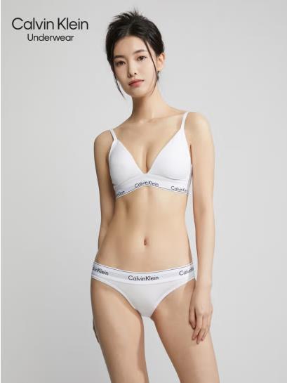 “Calvin Klein” Seksowny komplet bielizny, miękki bawełniany biustonosz i majtki, odpowiedni dla dużych i małych piersi, odpowiedni na każdą porę roku