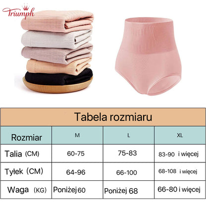 Triumph 5-Pak-Bezpłatna Wysyłka-Damska Bielizna Termoaktywna Wyszczuplająca Brzuch Bielizna Modelująca Sredni Wysoki Stan Bardzo Obcisła Seksowna Bielizna Grafenowa
