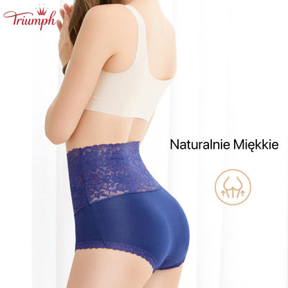 Triumph - Darmowa Wysyłka，4 Sztuki Koronkowych Majtek z Wysokim Stanem w Kształcie Litery V，Wygodne，Miękkie