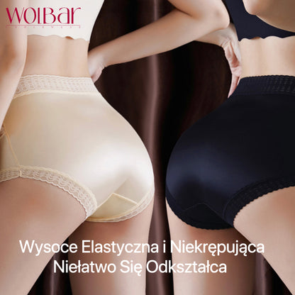 WolBar Majtki Koronkowe Damskie – Zestaw 4 szt，Podszewka Bawełniana，45-90kg i Więcej