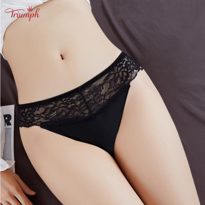 Triumph - Darmowa Wysyłka，Koronkowe Figi w Zestawie 4 Sztuki，Jedwab i Bawełna，4 Kolory，40-85 kg i Więcej