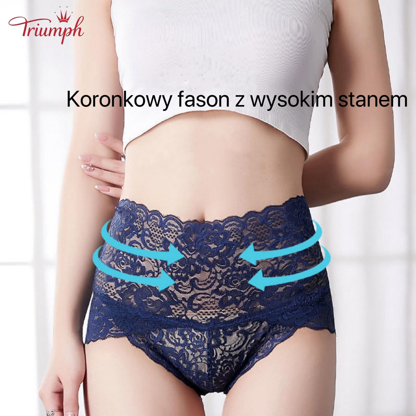 Triumph - Seksowne Koronkowe Majtki w Zestawie 4 Sztuki，Darmowa Wysyłka，Popularna Koronka，Luksusowy，Nadaje się do 40-110 kg