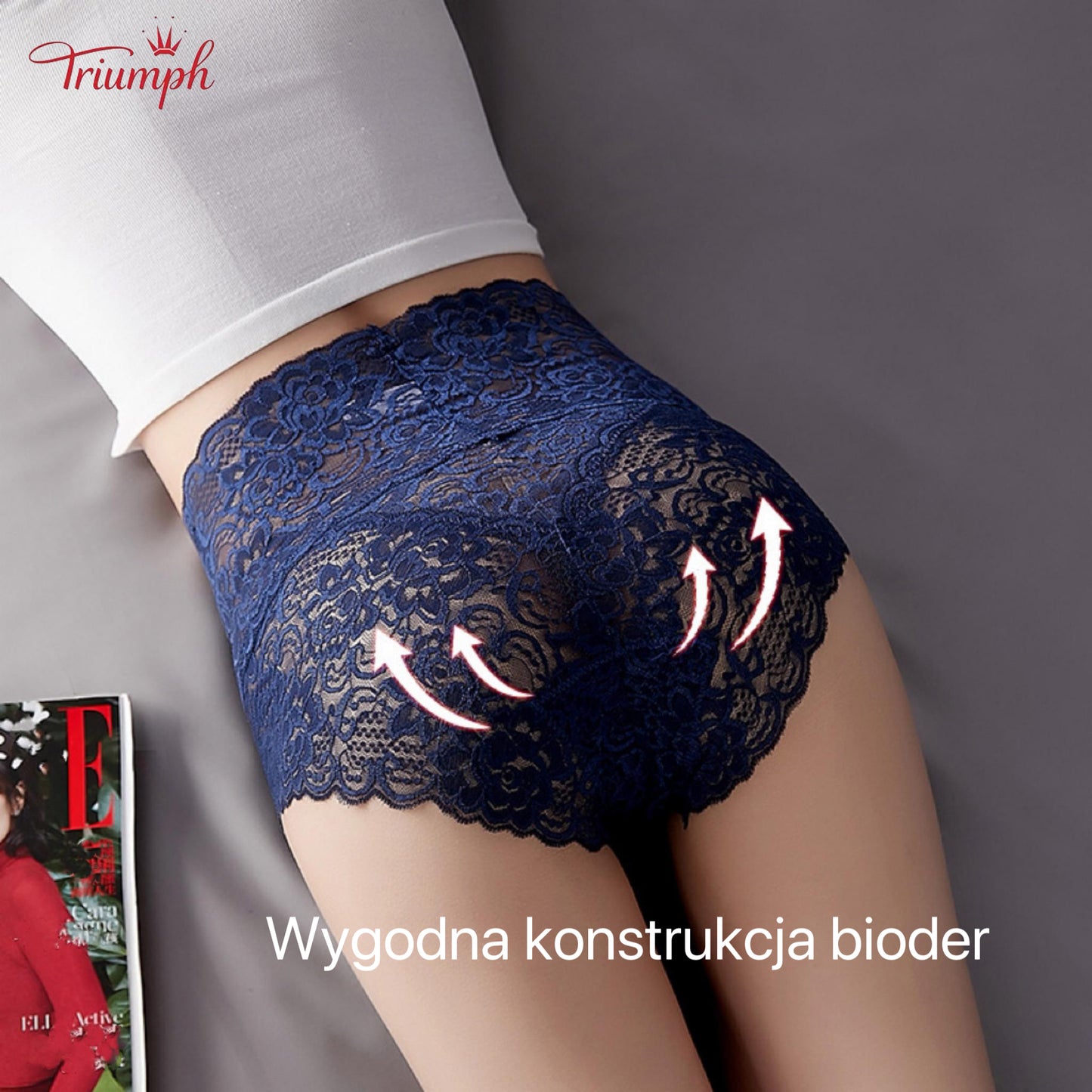Triumph - Seksowne Koronkowe Majtki w Zestawie 4 Sztuki，Darmowa Wysyłka，Popularna Koronka，Luksusowy，Nadaje się do 40-110 kg