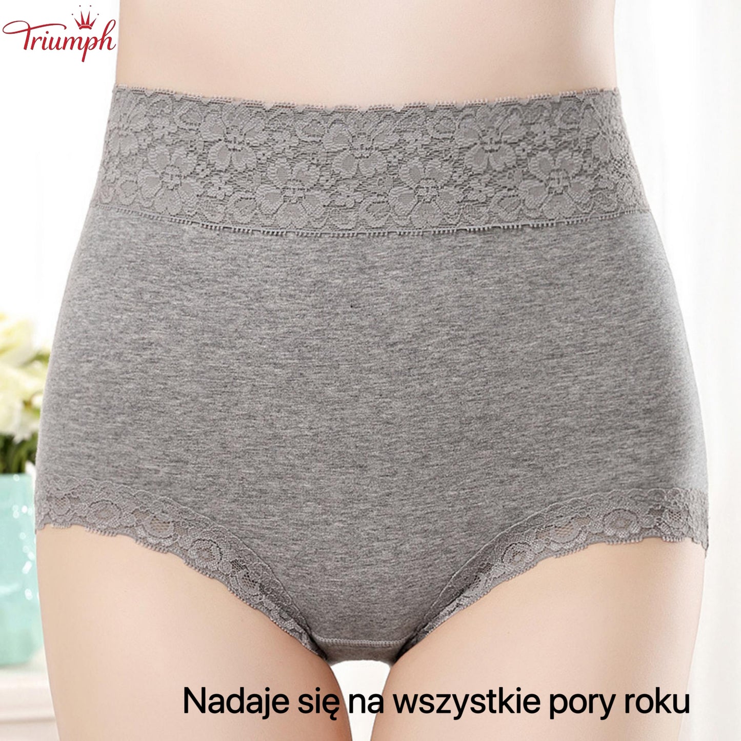 Triumph - Majtki Koronkowe w Zestawie 4 Sztuki，Darmowa Wysyłka，Nadaje Się do 40-90 KG
