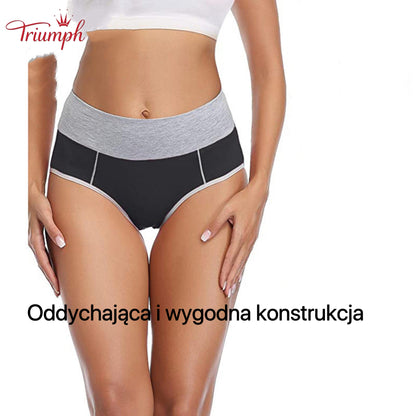 Triumph  4-Częściowy Komplet Bielizny Damskiej，Wysoki, Elastyczny Pas Bielizny，Odpowiedni dla 40-110 KG