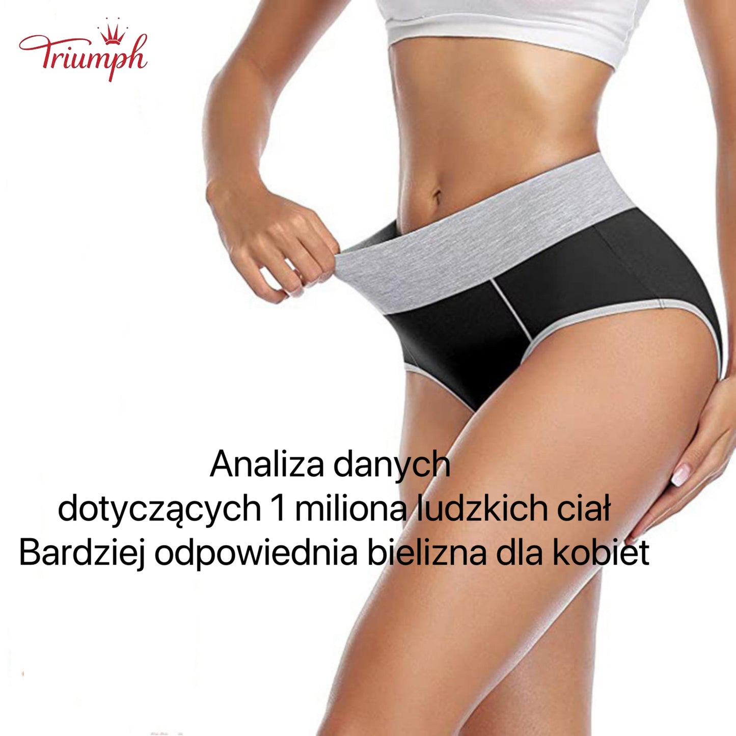 Triumph  4-Częściowy Komplet Bielizny Damskiej，Wysoki, Elastyczny Pas Bielizny，Odpowiedni dla 40-110 KG