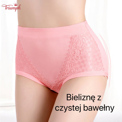 Triumph - Zestaw 4 Majtek Bawełnianych Wysokiej Jakości, Bezpłatna Wysyłka, Napnij Brzuch, Lifting Pośladków