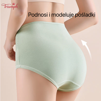 Triumph - 4 Sztuki Bawełnianych Majtek, Modelujących Brzuch, Podnoszących Pośladki, Darmowa dostawa