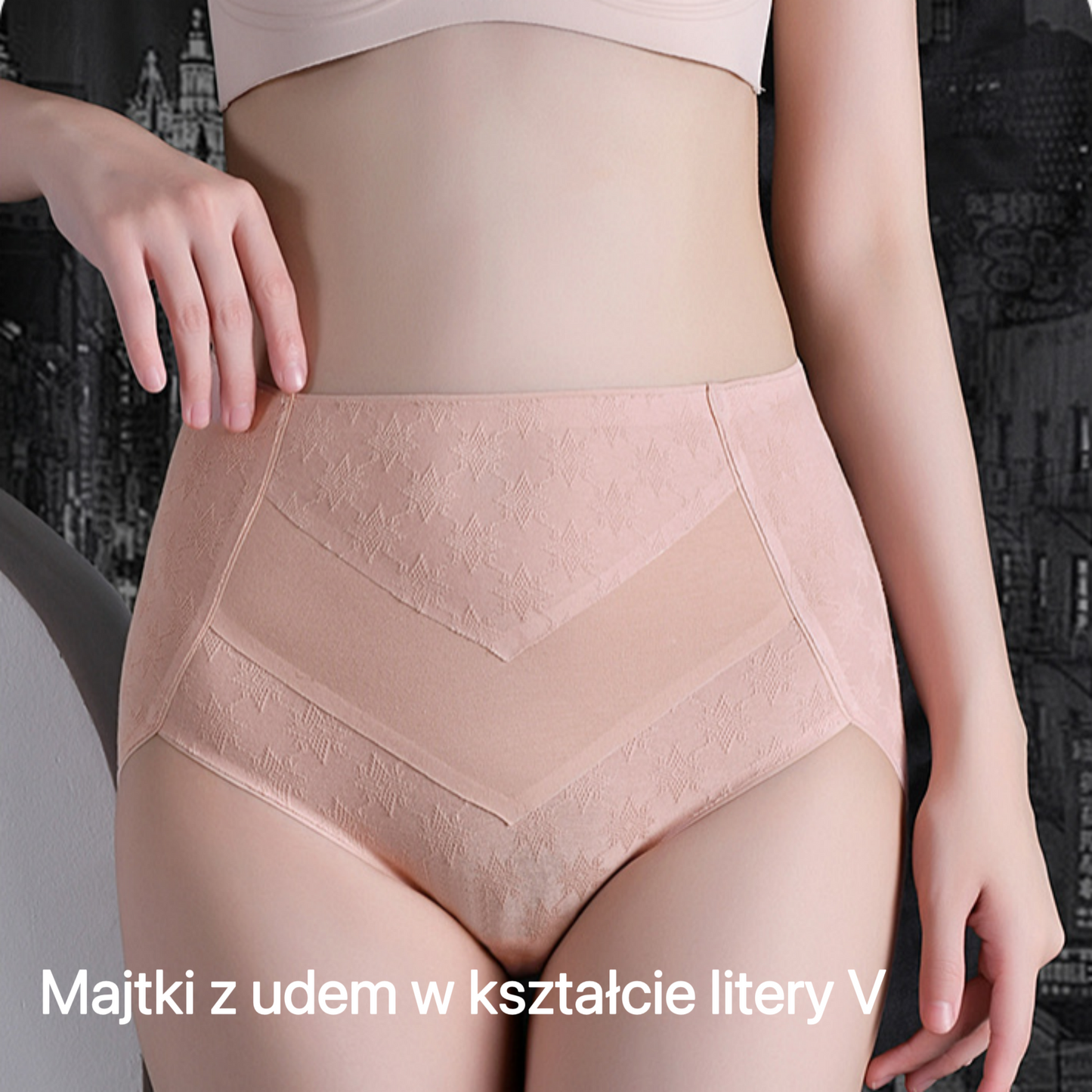Triumph - 4 Pary Wysokiej Jakości Bawełnianych Majtek z Wysokim Stanem i Uroczym Nadrukiem w Gwiazdki, Bezpłatna Wysyłka