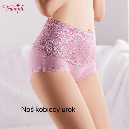 Triumph - Darmowa Wysyłka. 4 Sztuki Wysokiej Jakości Koronkowych Majtek. Wygodne i Miękkie