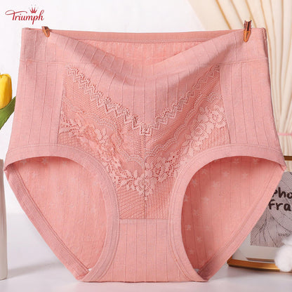 Triumph - 4 Pary Bawełnianych Majtek, Darmowa Wysyłka, Majtki w Paski, Miękkie