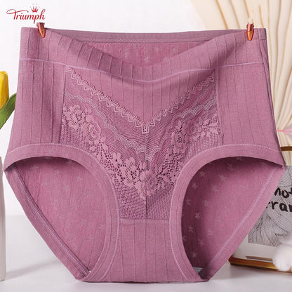 Triumph - 4 Pary Bawełnianych Majtek, Darmowa Wysyłka, Majtki w Paski, Miękkie