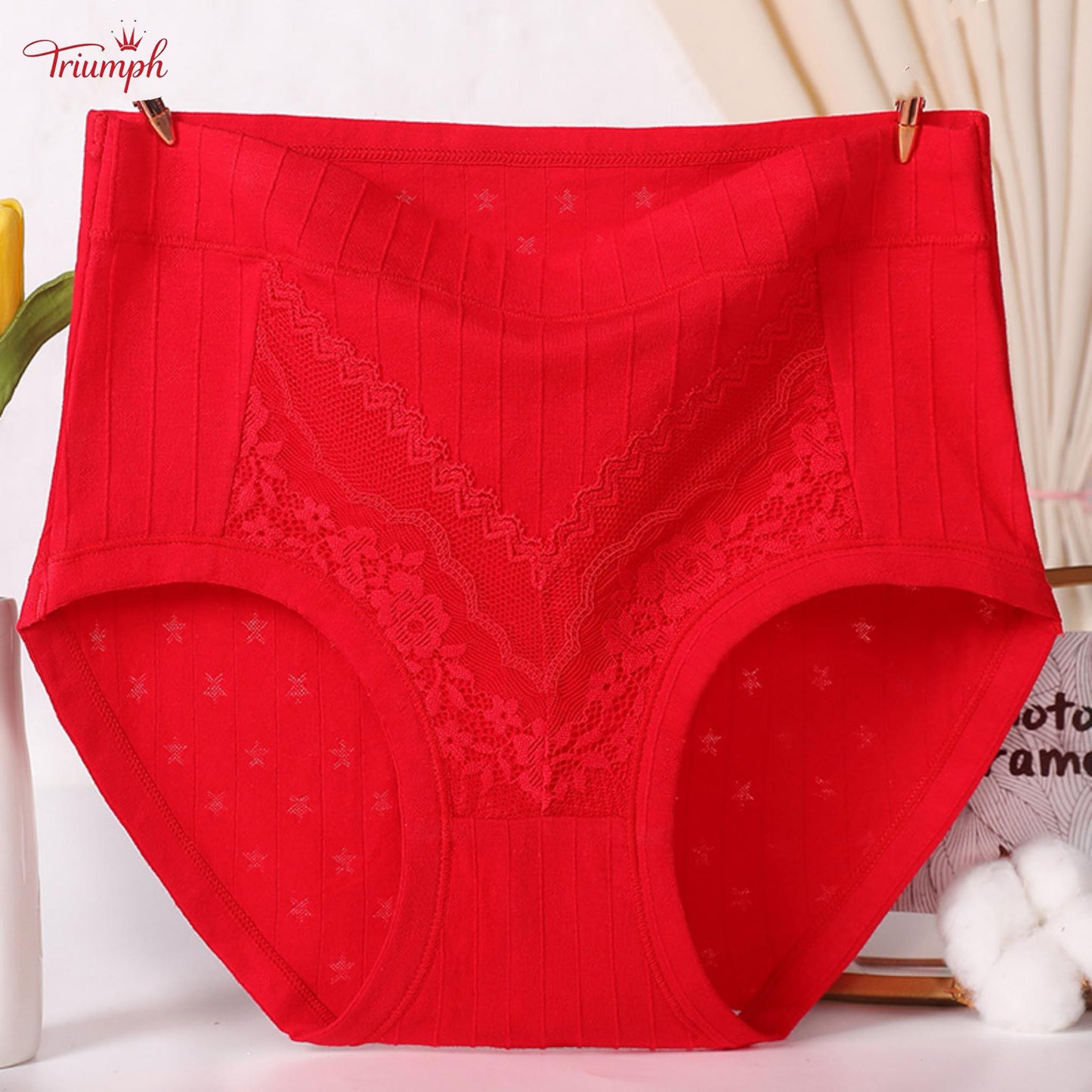Triumph - 4 Pary Bawełnianych Majtek, Darmowa Wysyłka, Majtki w Paski, Miękkie