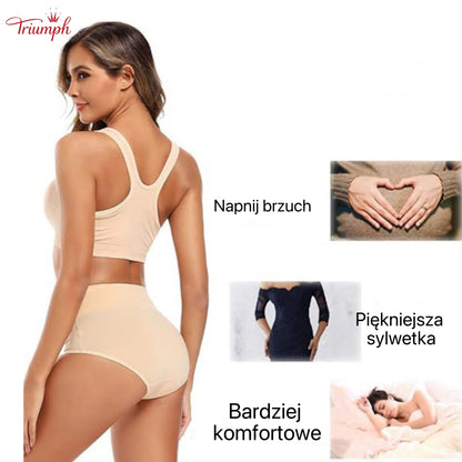 Triumph - Zestaw 4 Majtek Bawełnianych Wysokiej Jakości, Bezpłatna Wysyłka, Napnij Brzuch, Lifting Pośladków