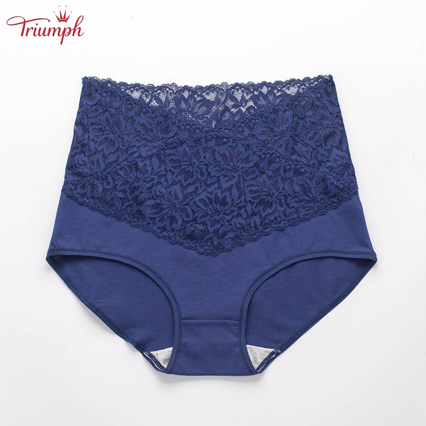 Triumph - Darmowa Wysyłka，4 Sztuki Koronkowych Majtek z Wysokim Stanem w Kształcie Litery V，Wygodne，Miękkie