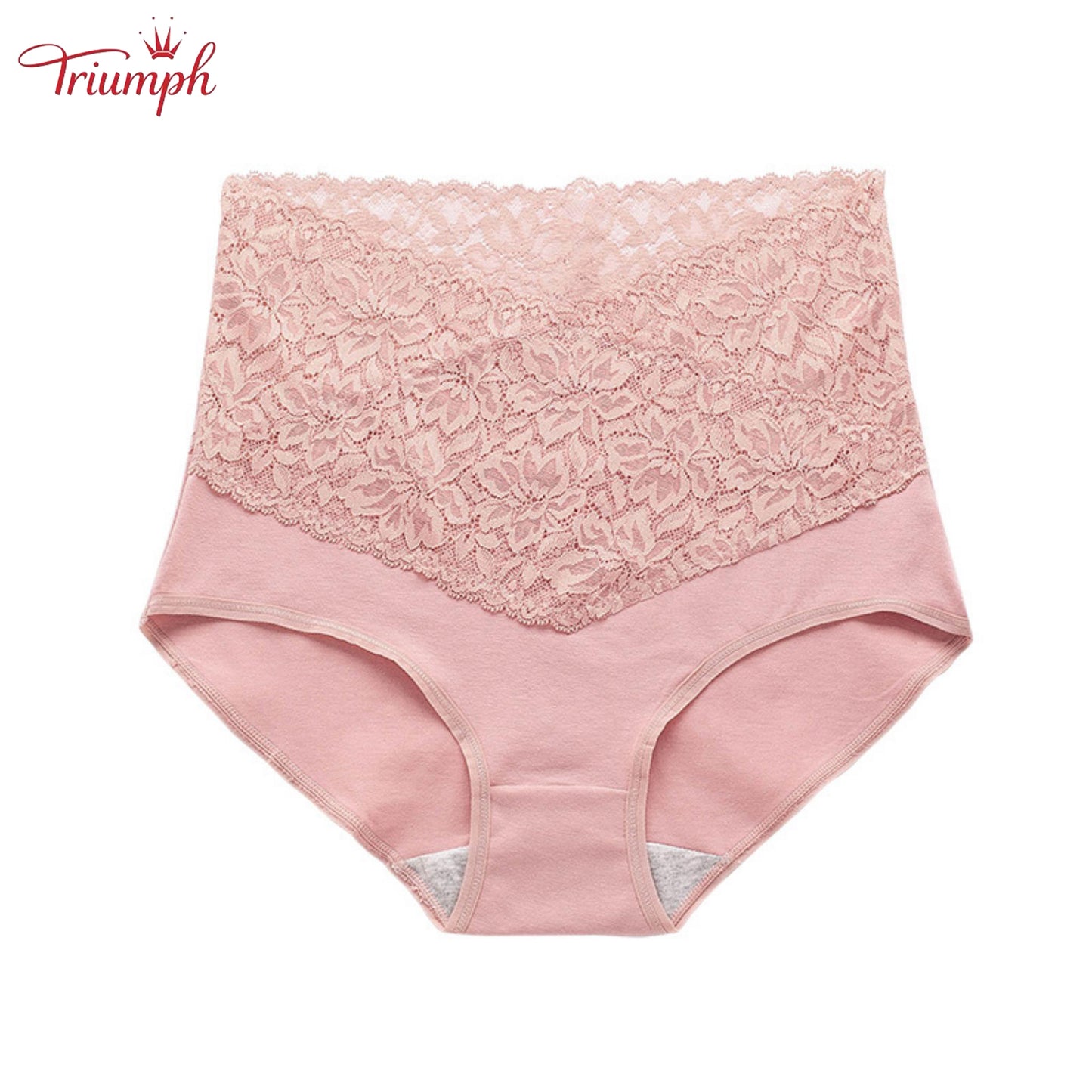 Triumph - Darmowa Wysyłka，4 Sztuki Koronkowych Majtek z Wysokim Stanem w Kształcie Litery V，Wygodne，Miękkie