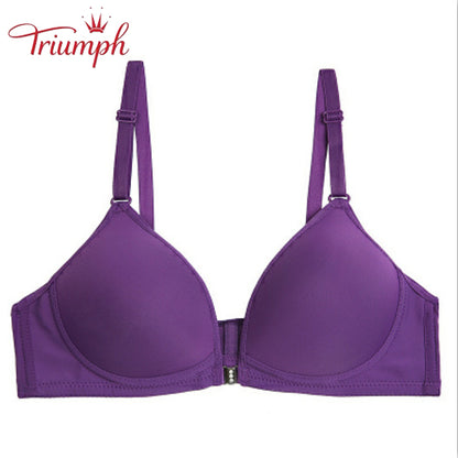 Triumph-Biustonosz 3-Pak, Bezpłatna Wysyłka, Biustonosz Zapinany z Przodu, Bez Fiszbin, Seksowny, Wygodny, Bez Rozejmu, Push Up