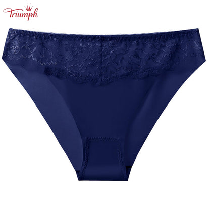 Triumph - Darmowa Wysyłka，Koronkowe Figi w Zestawie 4 Sztuki，Jedwab i Bawełna，4 Kolory，40-85 kg i Więcej