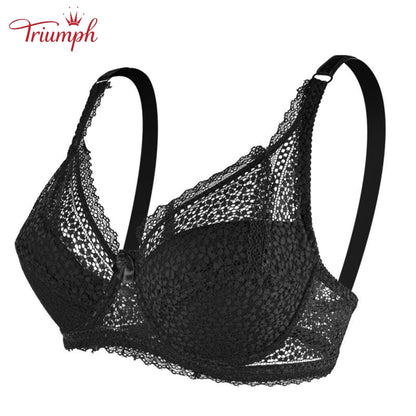Triumph - 3-Pak Seksownych Koronkowych Biustonoszy Push-Up，Cienki，Wygodny，Oddychający