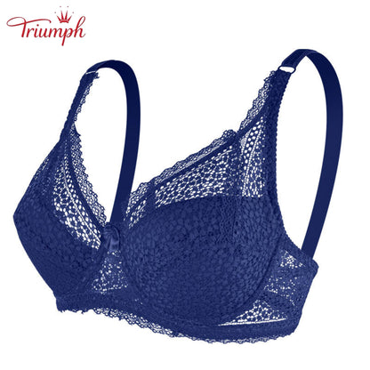 Triumph - 3-Pak Seksownych Koronkowych Biustonoszy Push-Up，Cienki，Wygodny，Oddychający