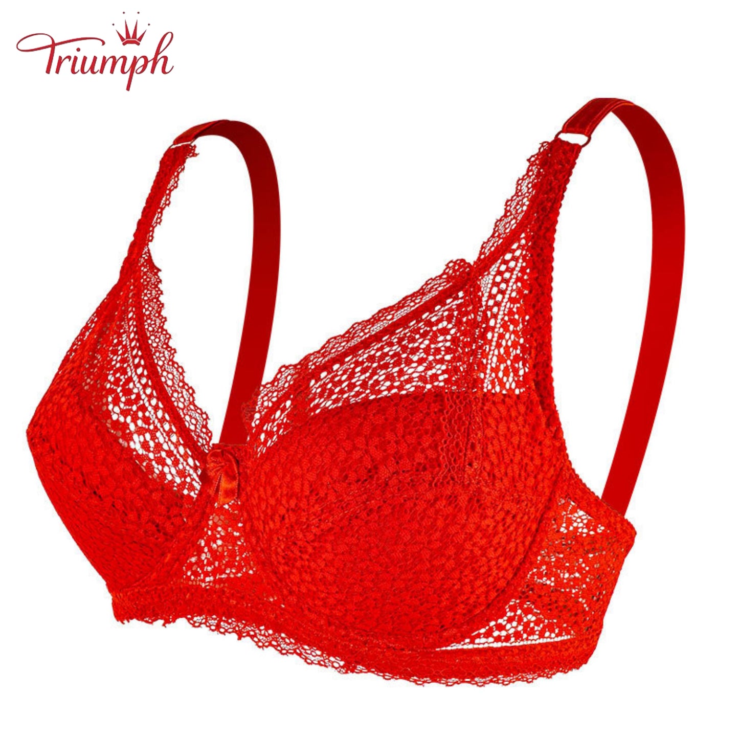 Triumph - 3-Pak Seksownych Koronkowych Biustonoszy Push-Up，Cienki，Wygodny，Oddychający