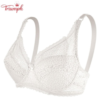 Triumph - 3-Pak Seksownych Koronkowych Biustonoszy Push-Up，Cienki，Wygodny，Oddychający